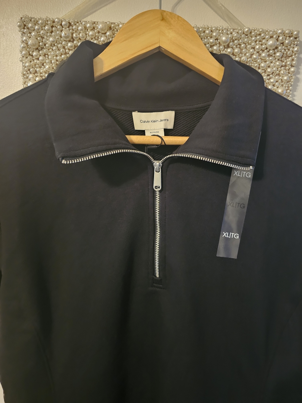 Calvin Klein Jeans Black Short Sleeve Zip-Front Mini Dress - Picture 5 of 5